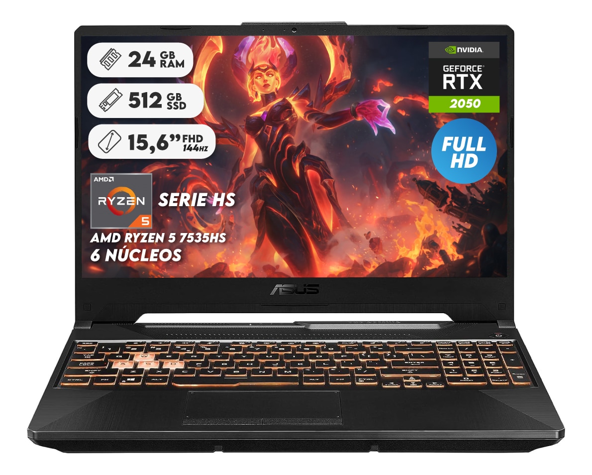 Portatil Gamer Asus Tuf Ryzen 5