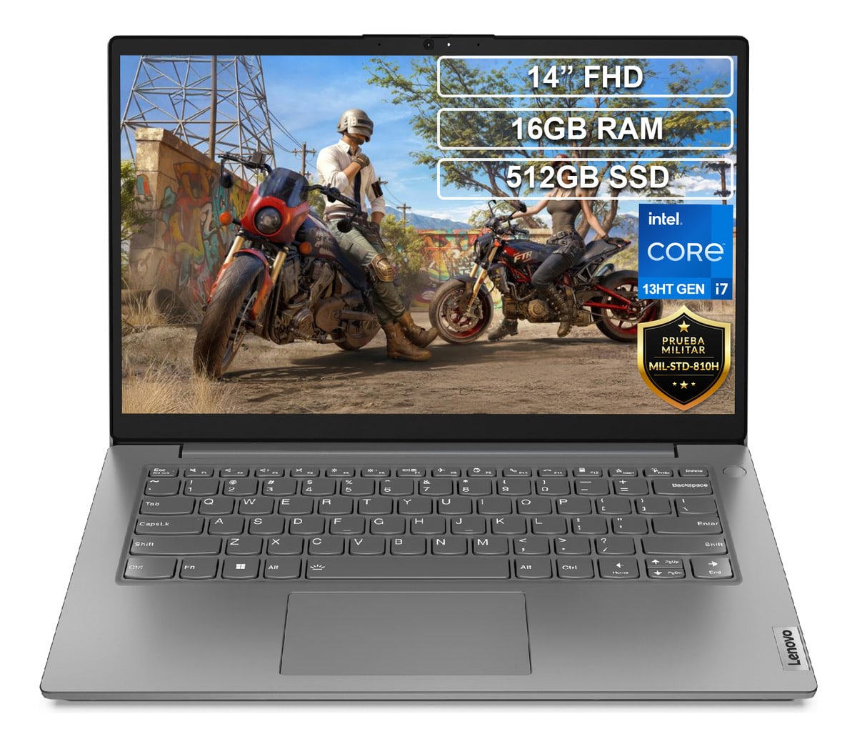 Lenovo V14 G4 Core I7 1355u 16gb 512gb Fhd 14 Color Gris